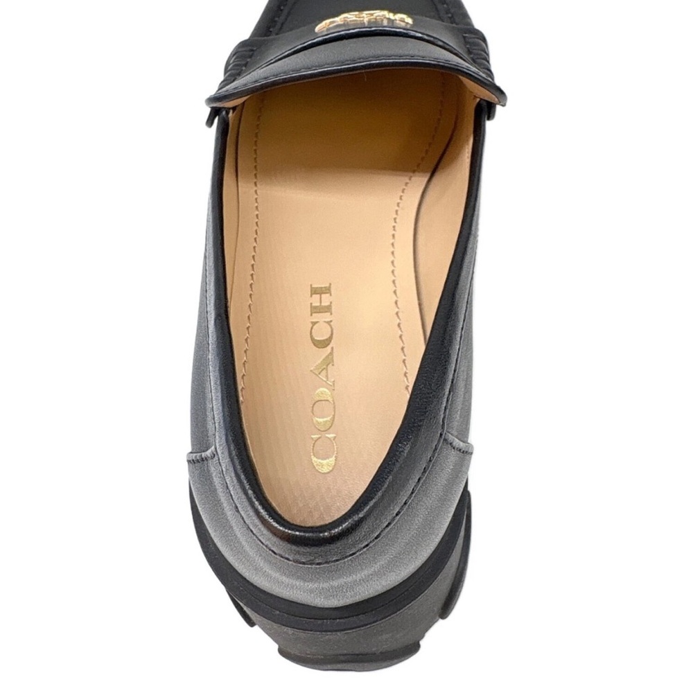 Coach Black Leather Loafers Ruthie Loafer - Picture 5 of 16